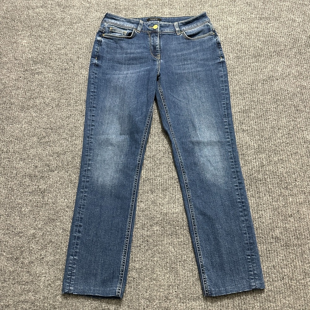 Autograph Womens Jeans Size Medium Blue Denim Cotton Stretch Mid Rise
